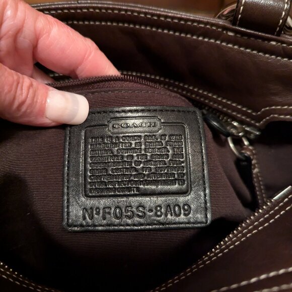 Coach Dark Brown Soho Leather Bag 8A09 - Picture 10 of 11
